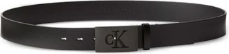 Calvin Klein logo-buckle belt - Black