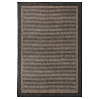vidaXL Alfombra De Exterior De Tejido Plano Marr&oacute;n Oscuro 160x230 Cm Vidaxl