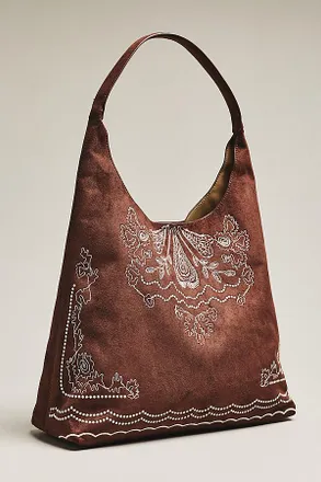 Melie Bianco Eunice Faux Suede Hobo Bag
