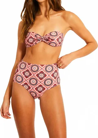 Lemlem Elsi High Waist Bottoms In Fozia Rose