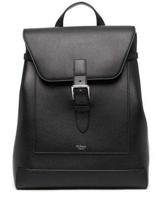 Mulberry Chiltern logo-embossed backpack - men - Leather - One Size - Black