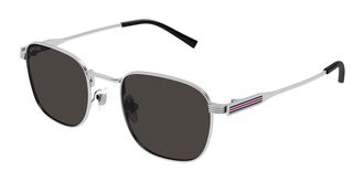 Gucci GG1876S 003 Mens Sunglasses Silver Size 50