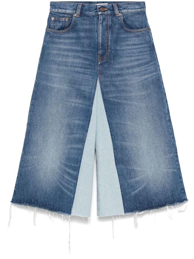 スカート Chloe Denim midi skirt Front-slit denim midi skirt in blue - Chloe | Mytheresa