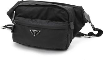 Prada Black Nylon Fanny Pack Sling Bag (Pre-Owned)