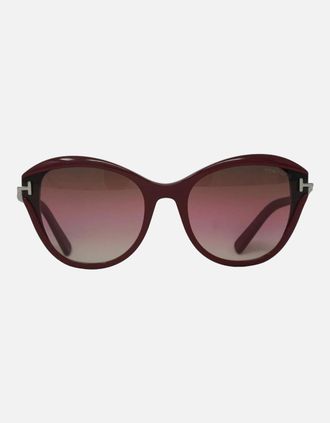 Tom Ford Womens Tom Ford Leigh Ft0850 69F Red Sunglasses - Size: ONE size