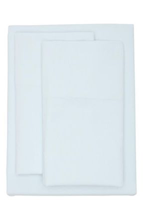 Nordstrom at Home Percale Sheet Set in Blue Drift at Nordstrom, Size Twin