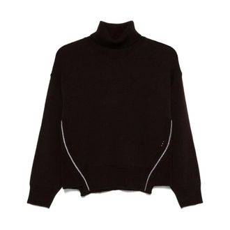 Alpha Studio Dames, Truien, Bruin, Maat: S Wol