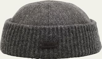 Loro Piana Mens Cashmere Beanie Hat