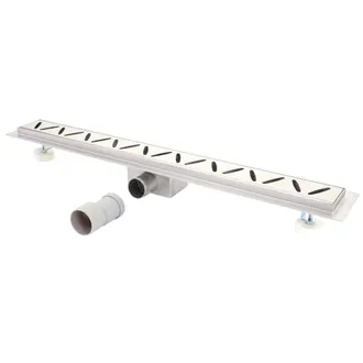 Hhg Hhg - Non Utilizzato] Canaletta Di Scarico Per Docce Piastrellate 832c Acciaio Inox, 120cm