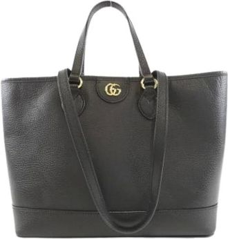 Gucci Pre-owned Tote Bags, female, Black, Size: ONE SIZE Pre-owned Vintage Tote Bag