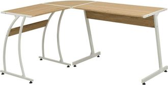 vidaXL Corner Desk L-Shaped Oak, 20133