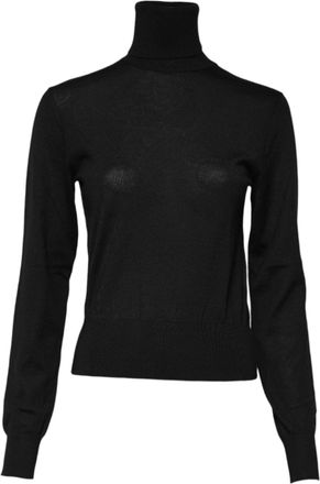 Dolce & Gabbana Black Cashmere Turtleneck Pullover Womens Sweater (Pre-Owned)