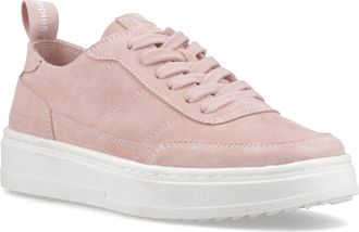 Hush Puppies Nesta Leren Dames Roze Standaard Sneakers