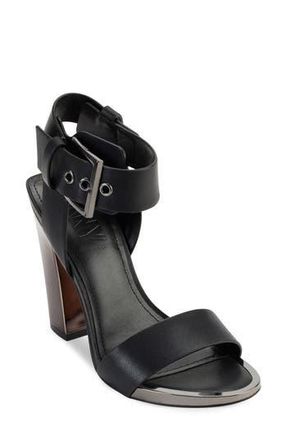 DKNY Terah Block Heel Ankle Strap Sandal in Black at Nordstrom Rack, Size 6.5