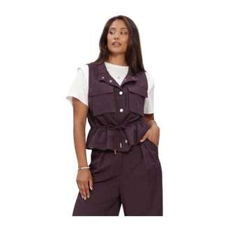 Aaiko Dames Blazers Lena Ray 538 - Dames - Pakken - Paars - Maat: 2XL Linnen
