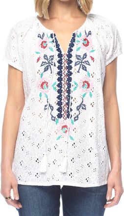 Tolani Eyelet Top