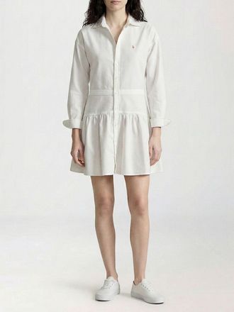 Polo Ralph Lauren Abito chemisier in cotone con logo Polo Ralph Lauren