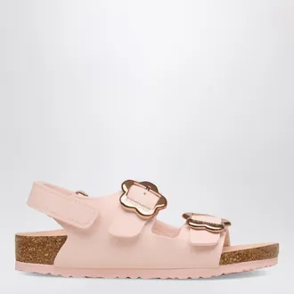 Birkenstock Sandali Milano Flower Buckle rosa chiari