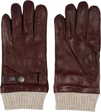 Howard London Leather Gloves Carl - Heren - Handschoenen - Bruin - 9 IN - Wol - Accessoires