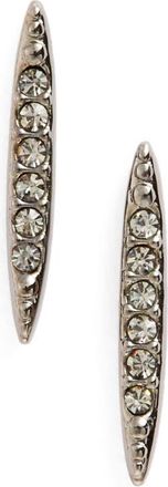 Nadri Kate Pav&eacute; Spear Stud Earrings in Black at Nordstrom