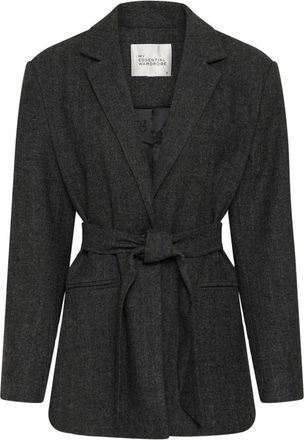 MY ESSENTIAL WARDROBE Layla Blazer - Dames - Blazers - Grijs - XL - Wol - Jassen