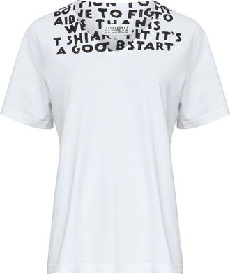 Maison Margiela Mm6 Maison Margiela Womens Printed Cotton T-Shirt