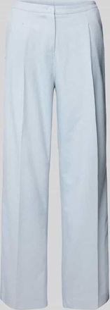 OPUS Ausgestellte Stoffhose mit Leinen-Anteil Modell Maiga in Hellblau, Gr&ouml;&szlig;e 44