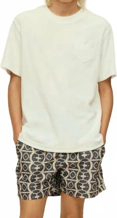 OAS Solid Terry Tee In White