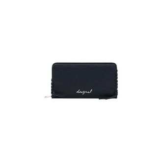 Desigual Zip-Around Portemonnee met Interne Vakken - Dames - Portefeuilles - Zwart - ONE Size - Accessoires