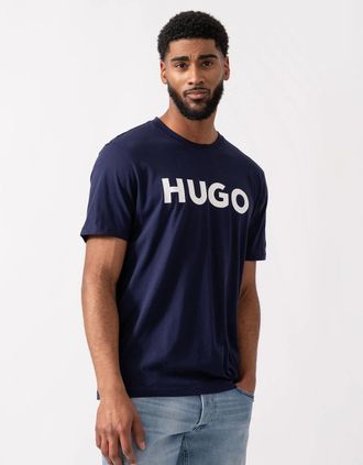 HUGO BOSS Mens HUGO Dulivio Mens T-Shirt NOS - Dark Blue 405 - Navy - Size: 42