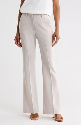 Theory Demitira High Waist Flare Leg Pants in Stoneware at Nordstrom Rack, Size 8