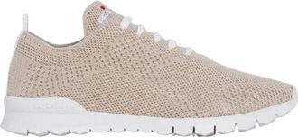 Kiton Cashmere Knit Sneakers - Dames - Sneakers - Bruin - 36 EU - Schoenen