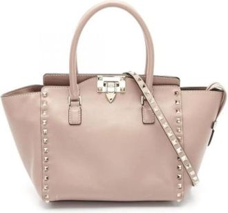 Valentino Pre-owned Handbags, female, Pink, Size: ONE SIZE Pre-owned Leather shoulder-bags