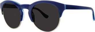 Kensie Round About Denim Mens Sunglasses Blue Size 50 - Free RX Lenses - Free RX Lenses