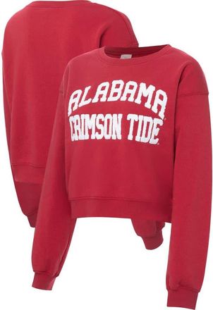 ZooZatZ Womens ZooZatz Crimson Alabama Crimson Tide Chenille Cropped Sweatshirt at Nordstrom, Size X-Large
