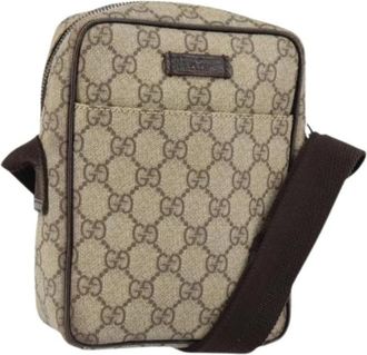 Gucci Pre-owned Cross Body Bags, female, Beige, Size: ONE SIZE Pre-owned Plastic Crossbody Bag