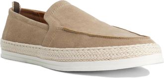 Dune London Mens Funka - Rubber Sole Espadrilles - Beige Suede - Size UK 10