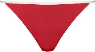 Eres Slip bikini Pat con bordo a contrasto - Rosso