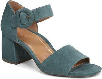 Vionic Chardonnay Block Heel Sandal in Bodega Blue at Nordstrom, Size 9.5