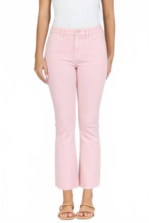 Dear John Denim Jeanne Ankle Flare Straight Leg Jean In Pink Cloud