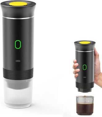 OEM Machine &Agrave; Caf&eacute; Expresso &Eacute;lectrique Portable Sans Fil Auto-chauffante - 60 Ml Pour Caf&eacute; Moulu Nespresso Capsule Voiture Camping