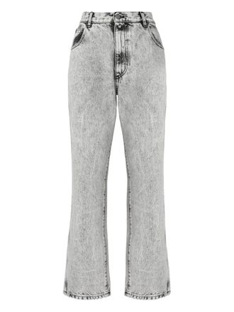 Missoni acid-wash logo-plaque jeans - women - Cotton - 38 - Grey