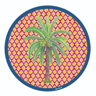 Lisa Corti Masonite Placemat 34cm Hima Palma Yellow