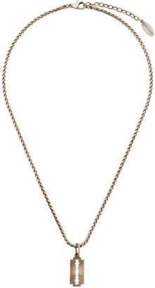Roberto Cavalli Razor Blade Pendant Chain Necklace