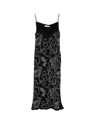 Iro Black Embellished Cowl Neck Dress