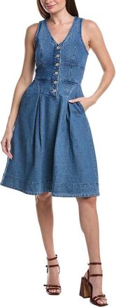Avec Les Filles Button Front Fit & Flare Dress