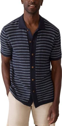Faherty Cashmere-Blend Sweater Shirt