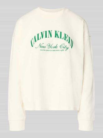 Calvin Klein Underwear Relaxed Fit Pullover aus reiner Baumwolle in Offwhite, Gr&ouml;&szlig;e XL