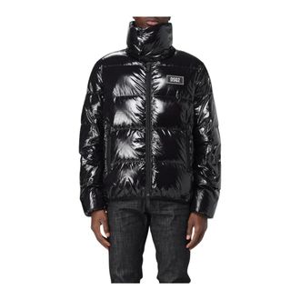 Dsquared2 Winter Jackets, male, Black, Size: 2XL HighShine Puffer Jacket