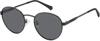 Polaroid Mat Zwart/Grijs Zonnebril - unisex - Zonnebrillen - Zwart - 51 MM - Accessoires